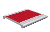 Markisen-Kassette mit rotem Tuch